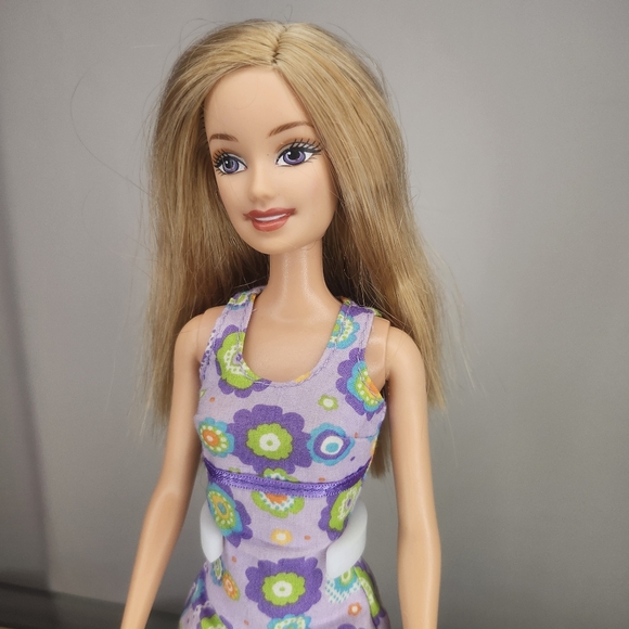 2006 Chic Barbie purple dress Summer doll - Picture 6 of 9
